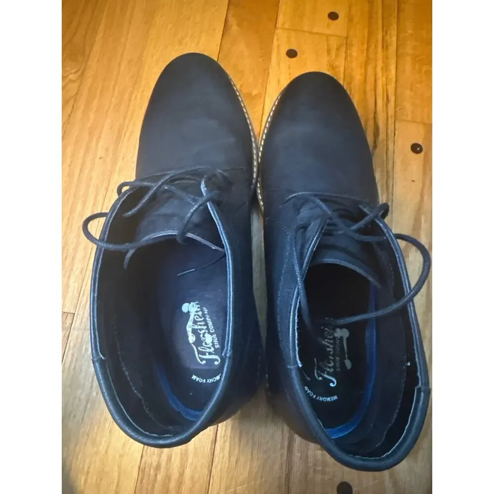 NEW Florsheim Field Chukka Boots Mens Sz 11 Black Nubuck Lace Up